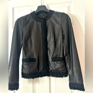 NWOT MASSIMO DUTTI  Leather biker jacket